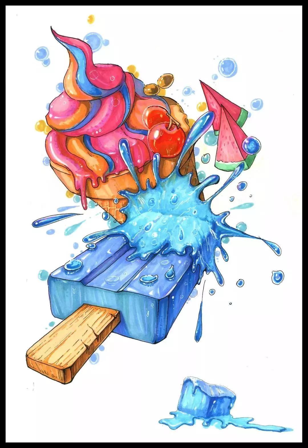 送你黑白/彩色装饰画素材,设计必备!