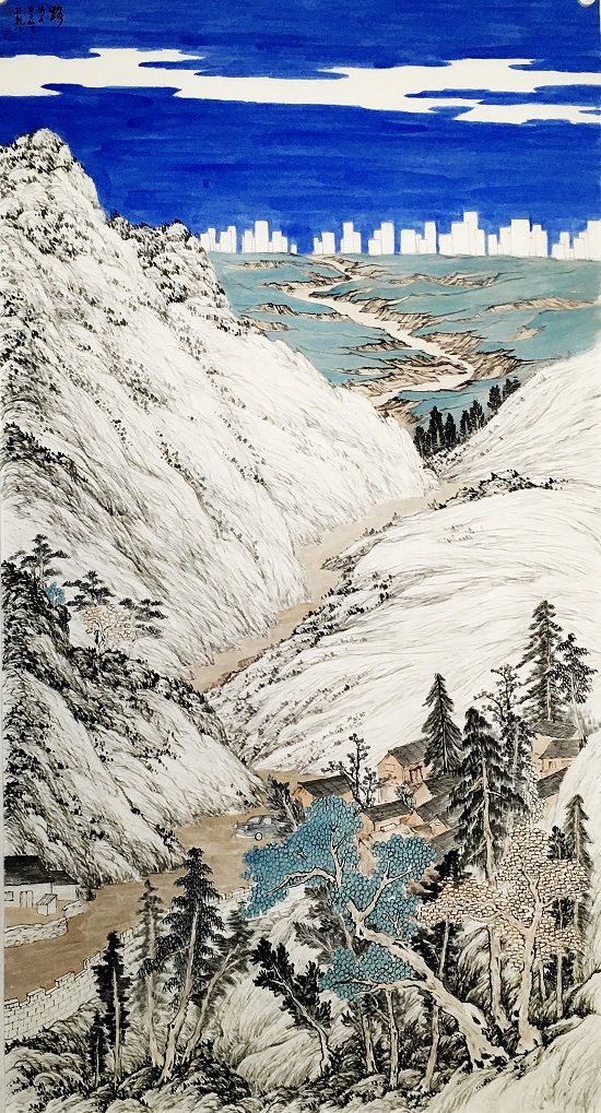 青年画家孙乾色墨相融底蕴十足作品鉴赏