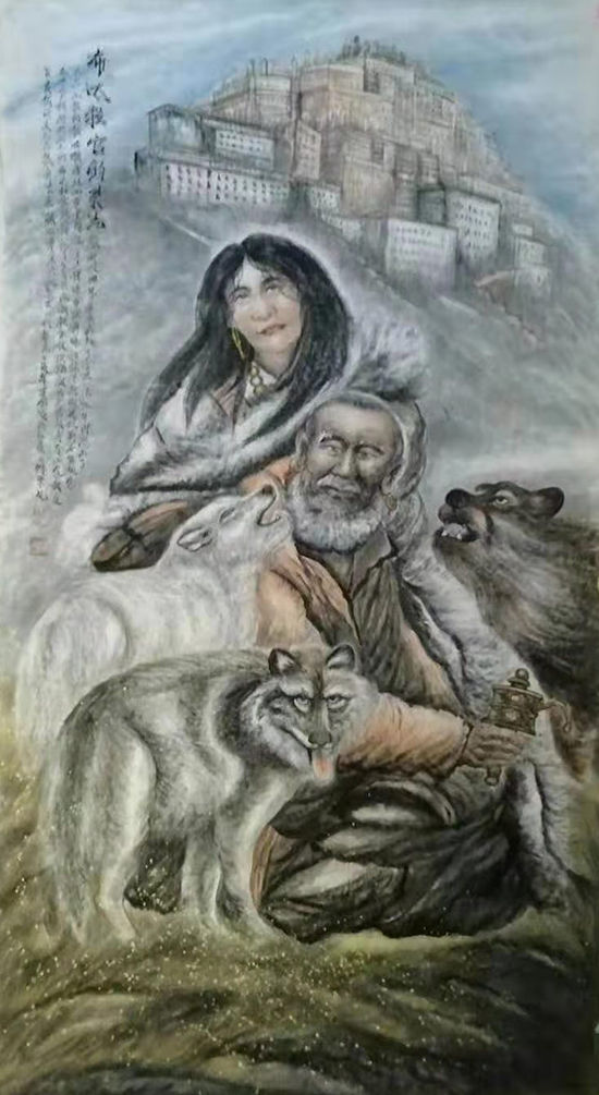 人物画家章万涛惟妙惟肖栩栩如生