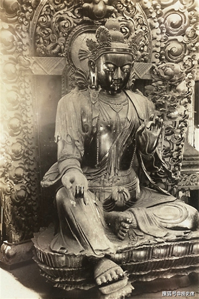 老照片,1934年河北承德外八庙普乐寺