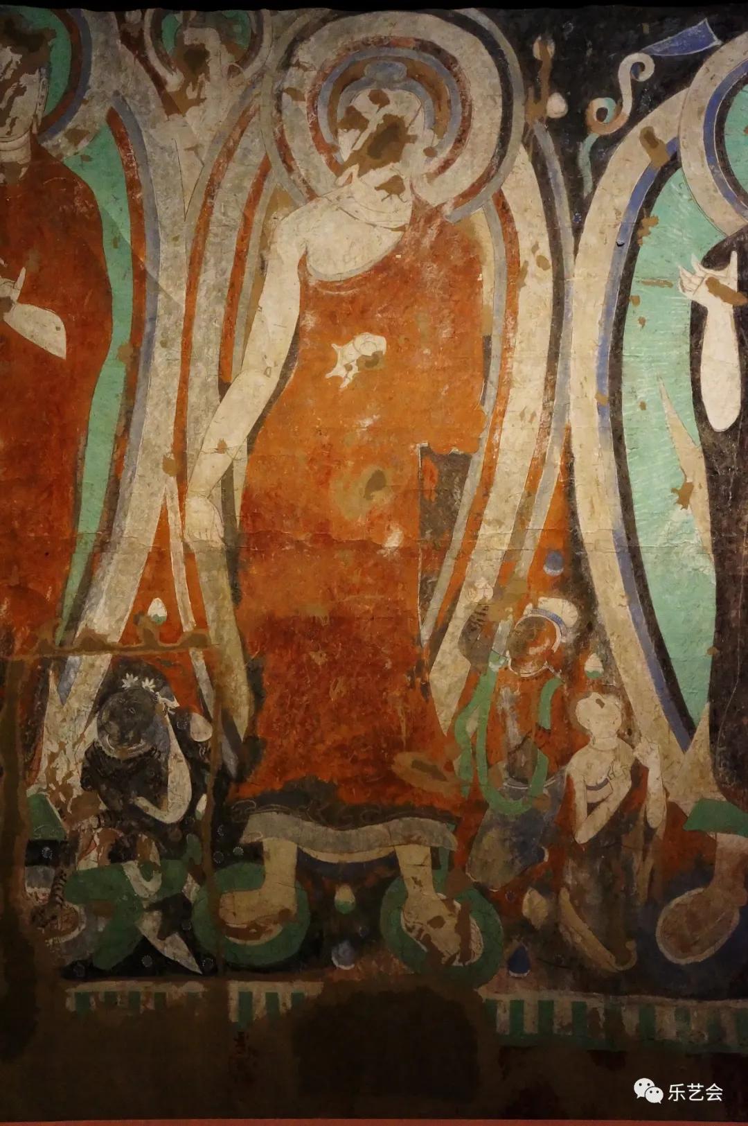 法华经变图 立佛像 西方净土变临摹：施隆多夫分享敦煌丝路展-搜狐大视野-搜狐新闻