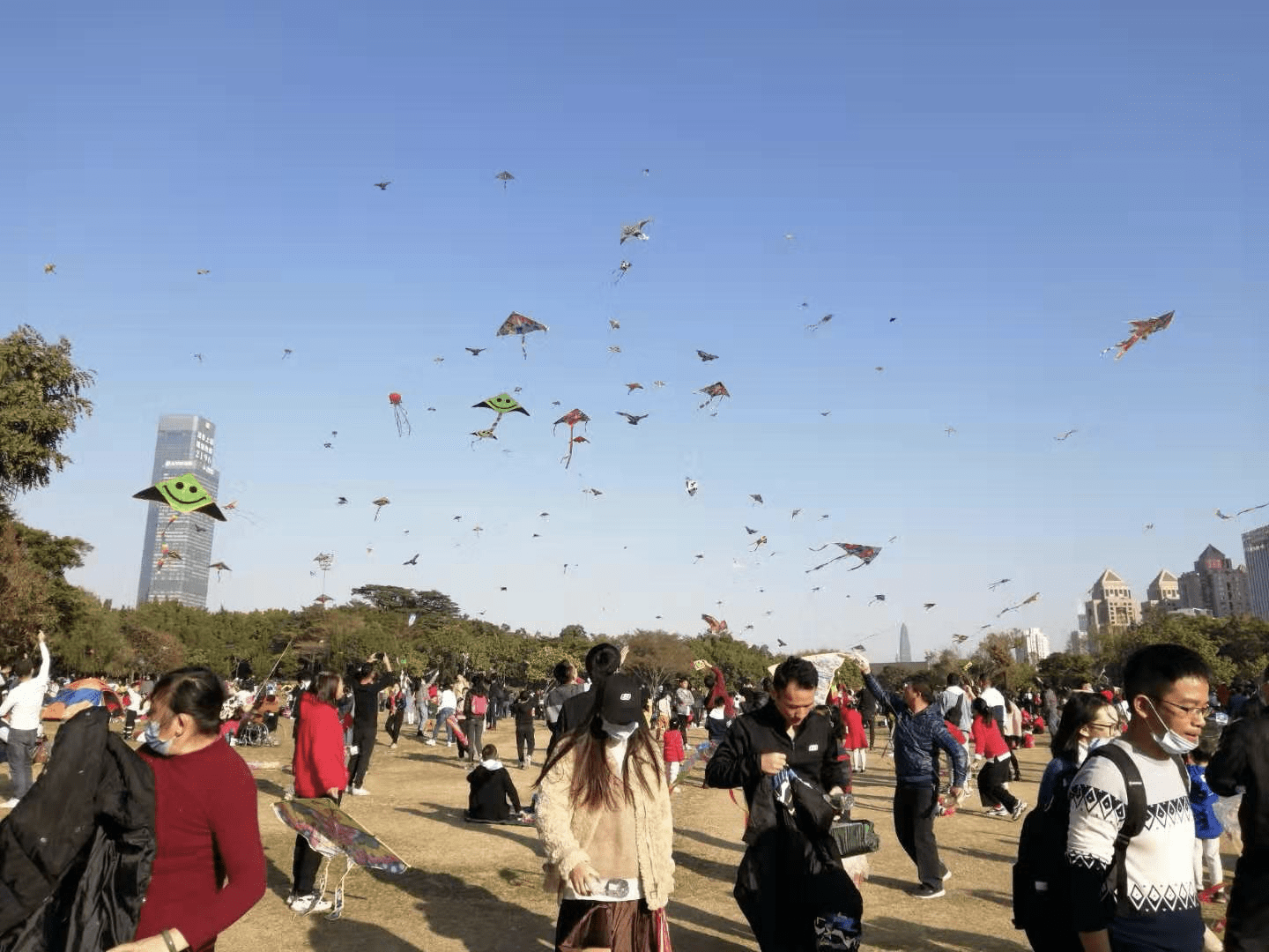 新年第一天，逾10万人“打卡”深圳湾公园看海观鸟