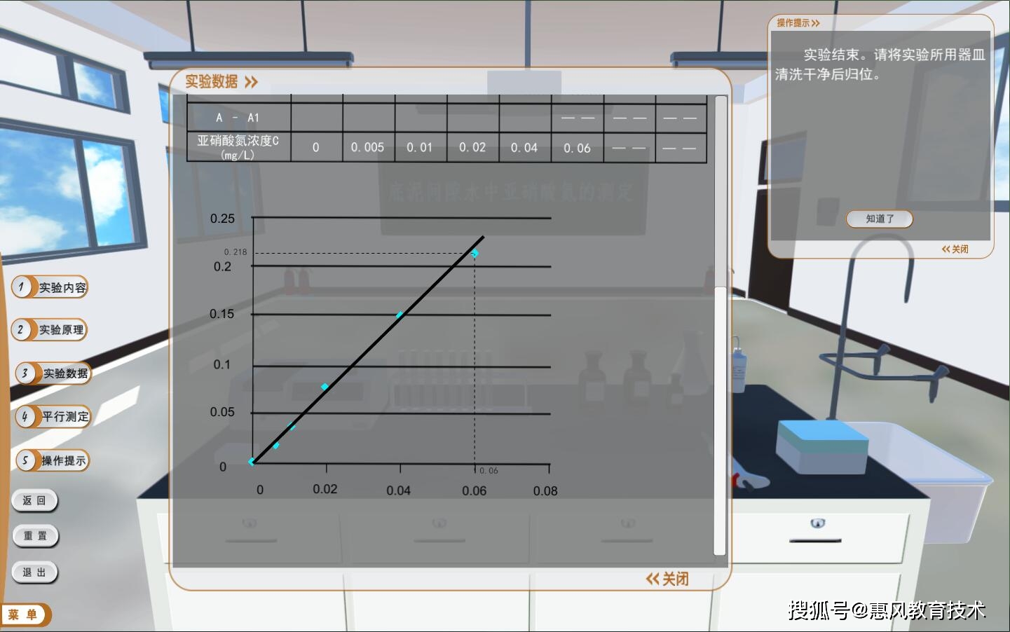 水環境化學實驗虛擬仿真教學軟件