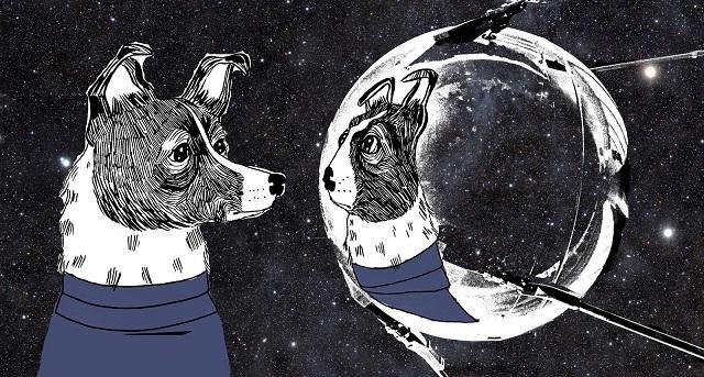 原创太空犬莱卡在太空漂浮至今的流浪狗莫斯科为它设立纪念碑