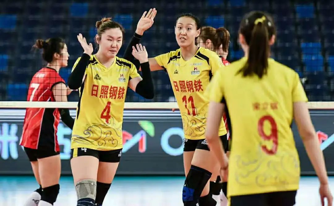 图|山东女排在比赛中