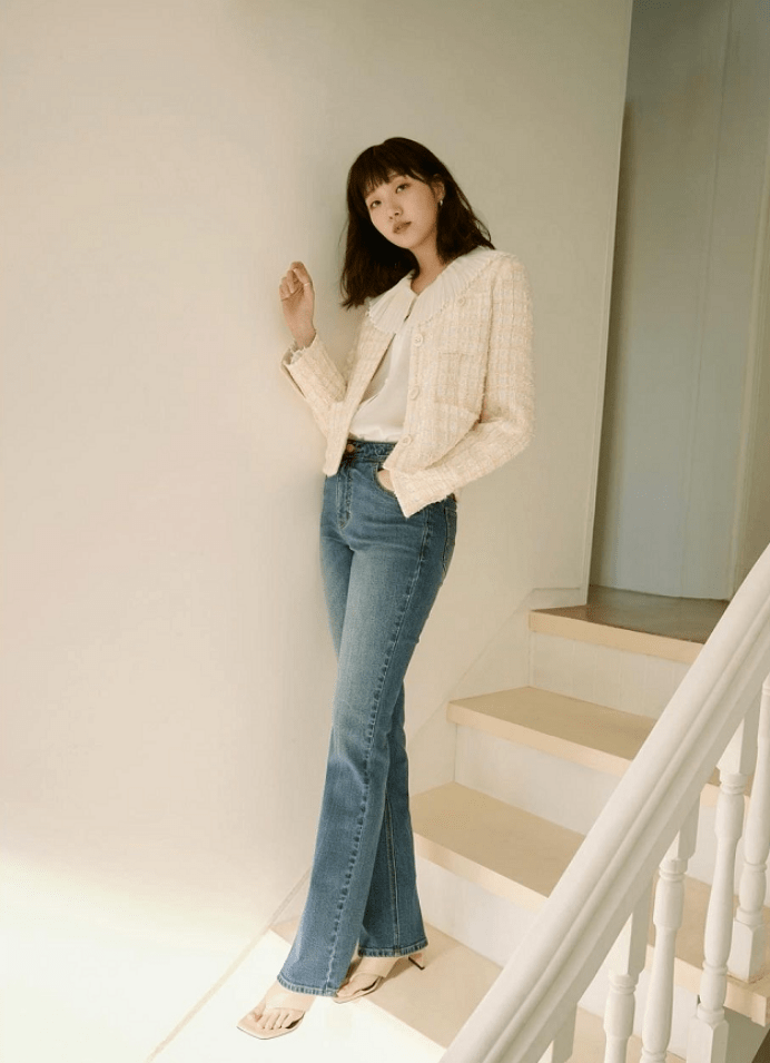 原创金高银的早春穿法简约大气又干净的通勤装视觉上挺舒服的