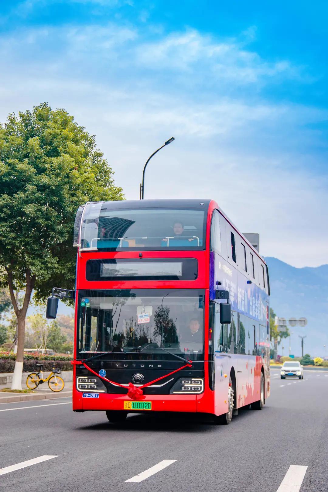 温州双层公交图片