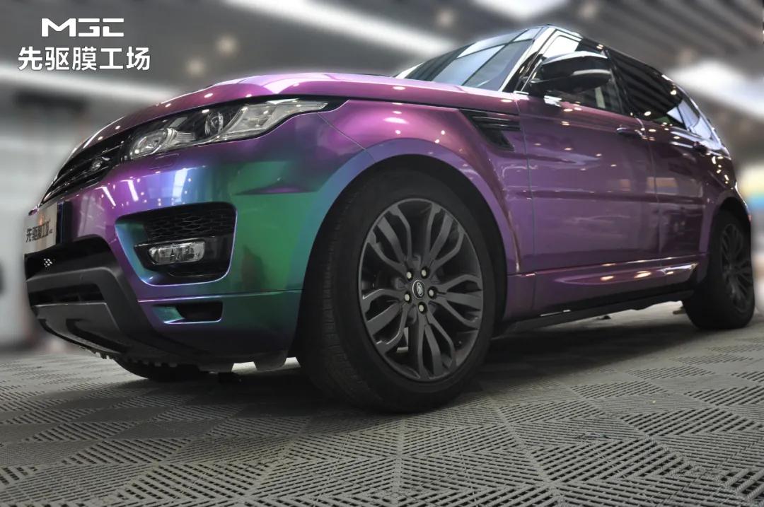 旧车换新颜 路虎揽胜改色都市幻彩绿