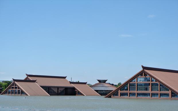 上海第一座水上宫殿,拥有一个水底博物馆,还是5000年的遗址地_良渚