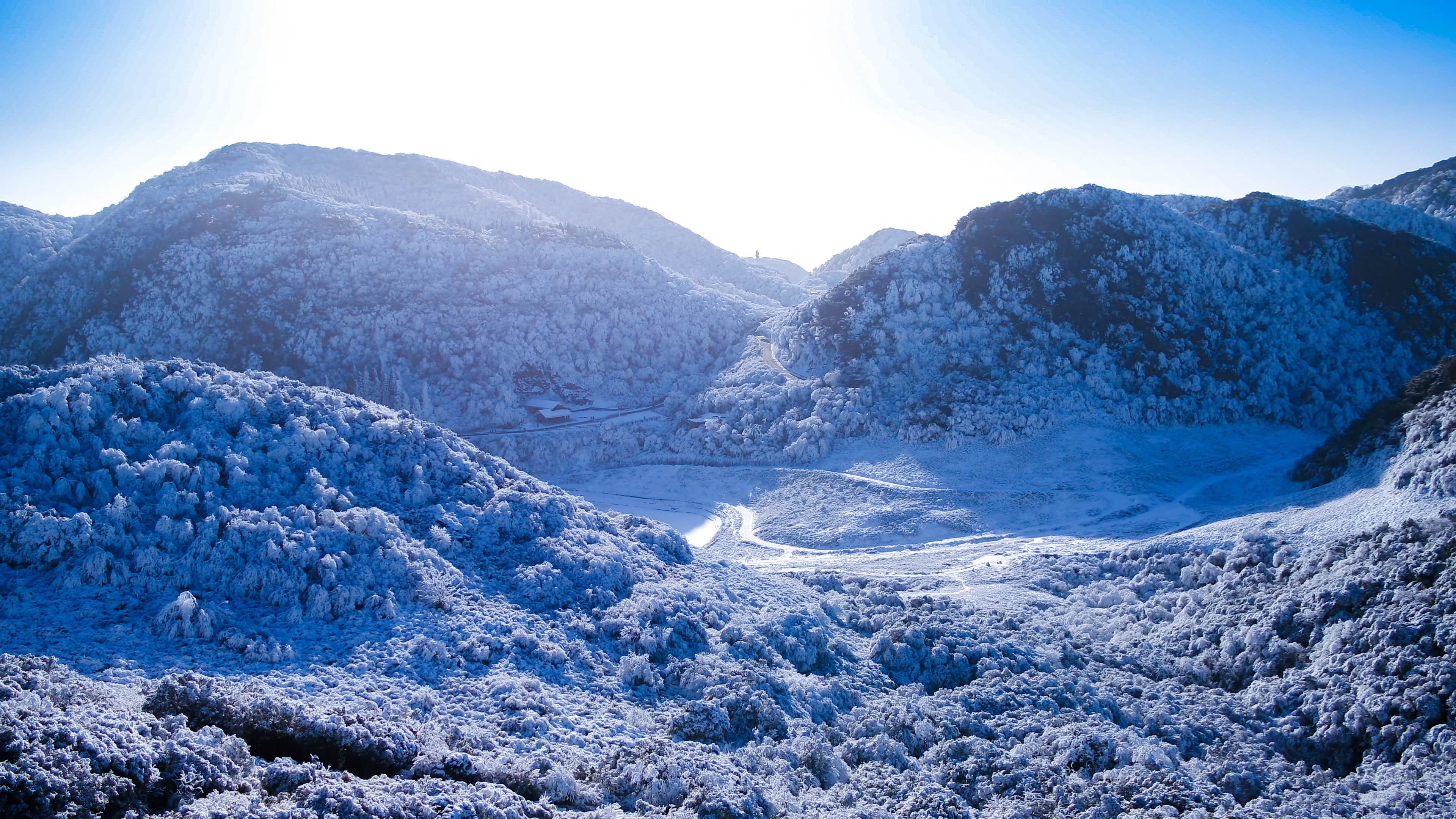 金佛山风景区雪景图片