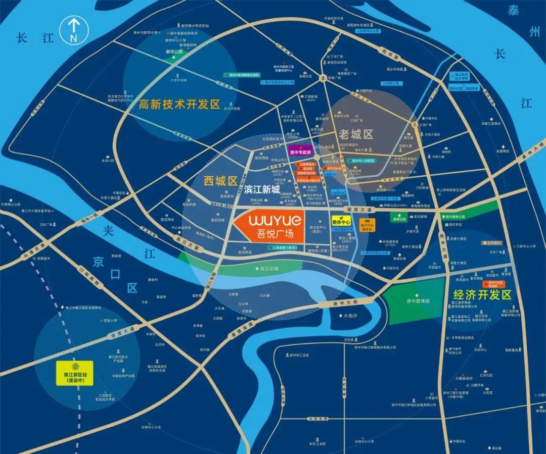 扬中城市建筑的风景线亦是未来扬中百姓心目中繁华生活的靓丽风景线