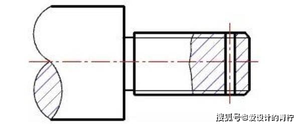 cad螺丝孔画法图片