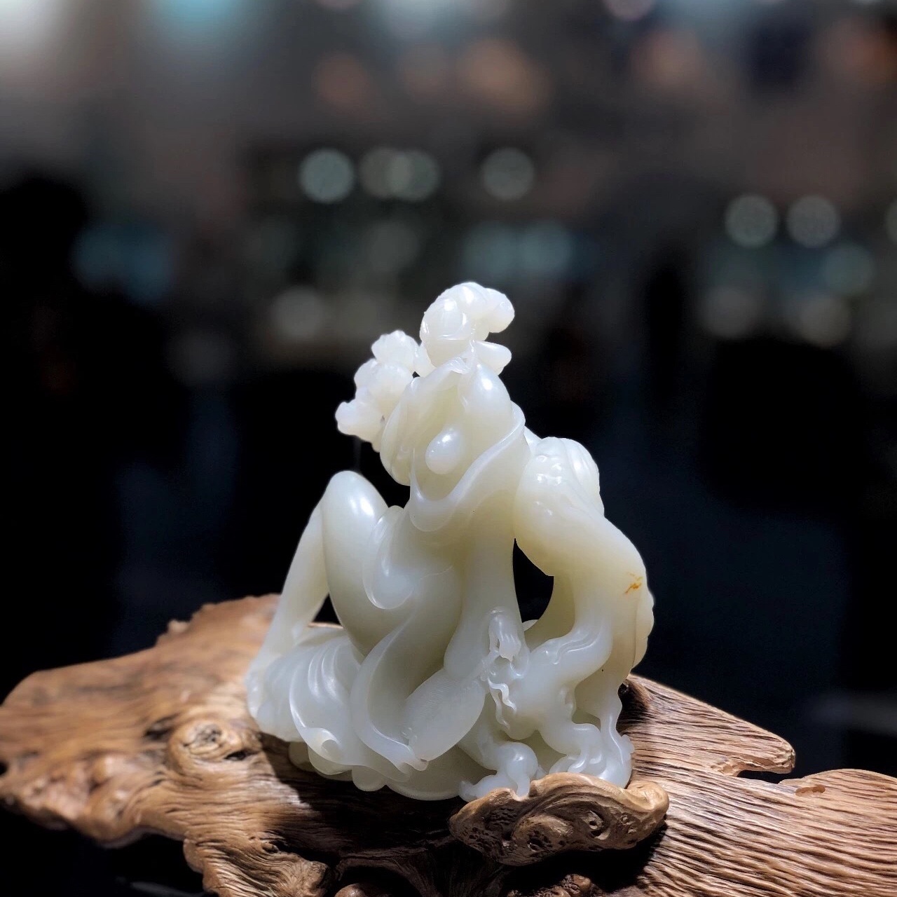 抄底和田黄沁籽玉玉缘