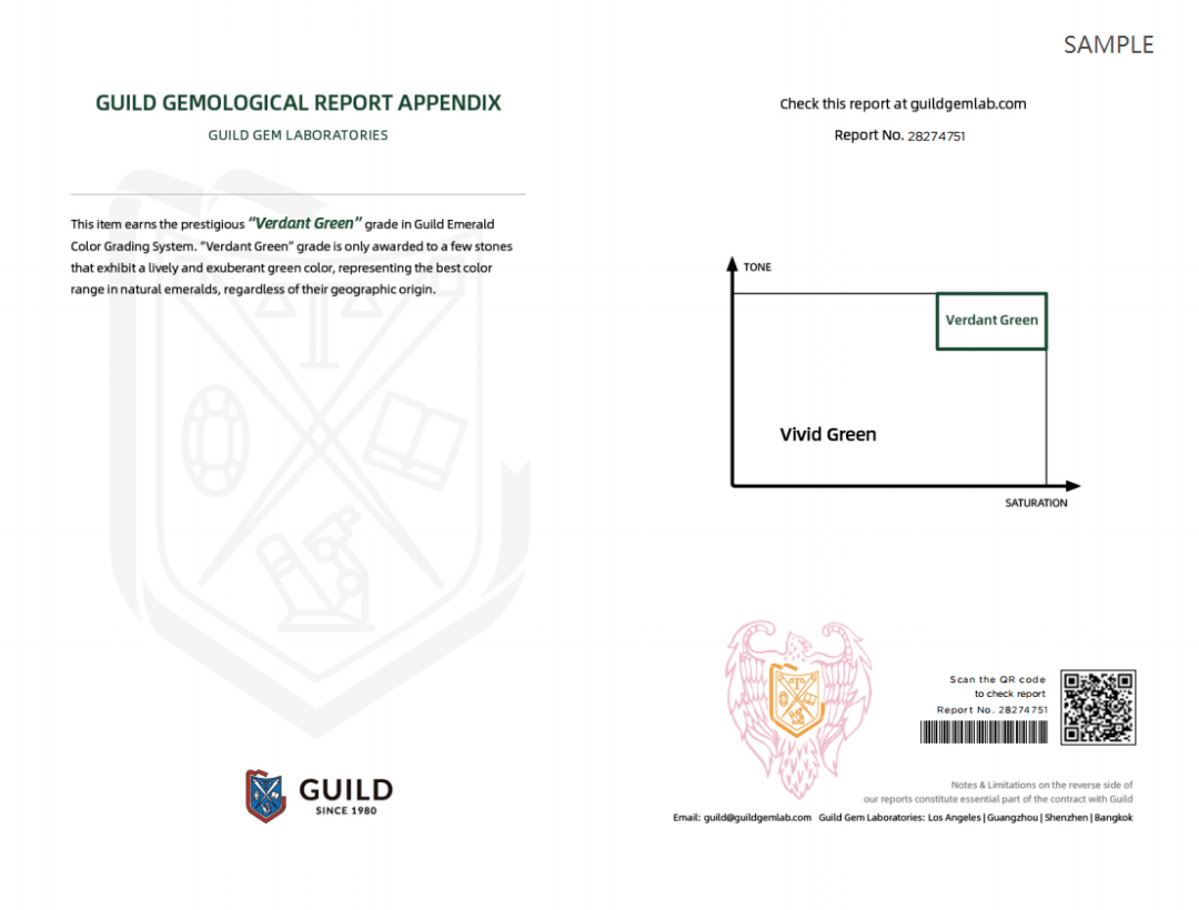 祖母绿颜色鉴定分级标准