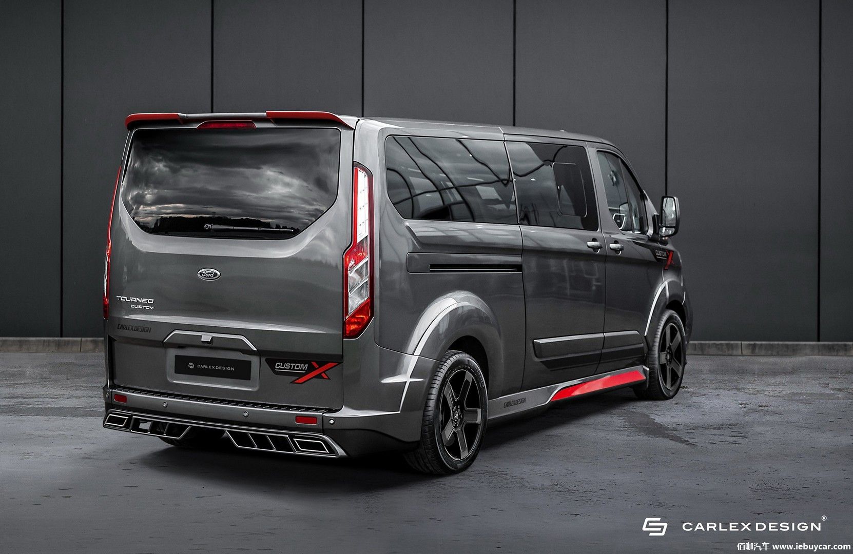 外观凶狠醒目福特全顺transit推carlex套件版渲染图曝光