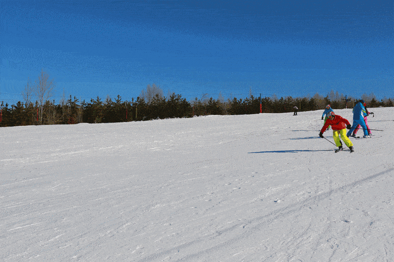 老界岭滑雪场图片