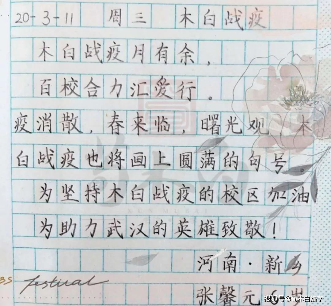 荀木白练字年度回顾 不平凡的 感谢有你 白人