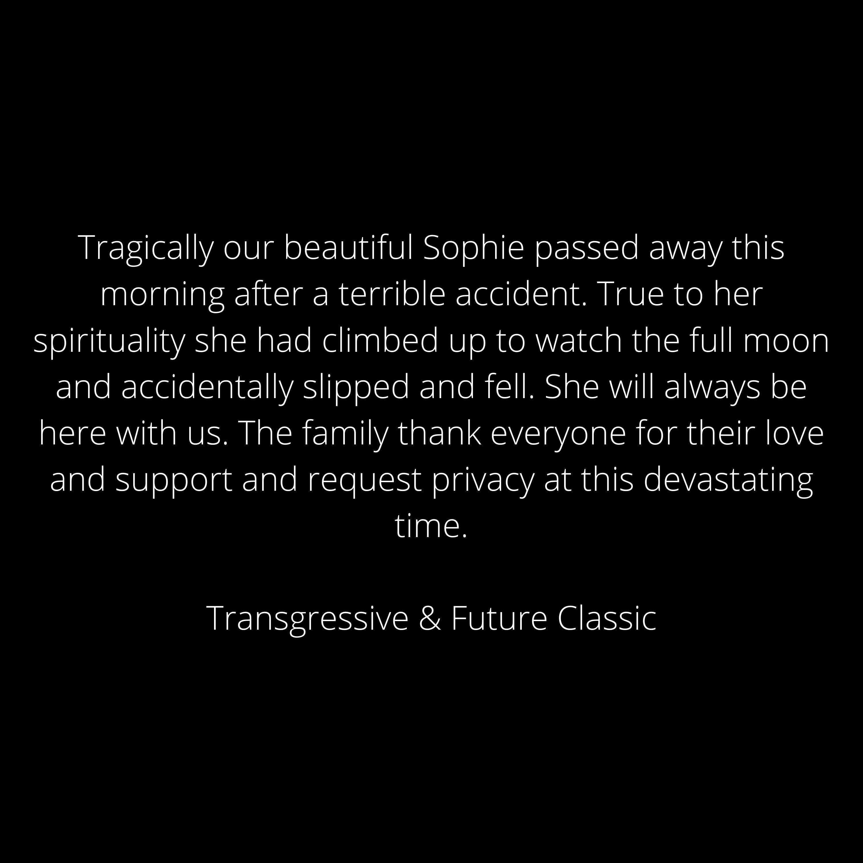 今日欧美圈制作人sophie不幸离世科切拉音乐节再度延期