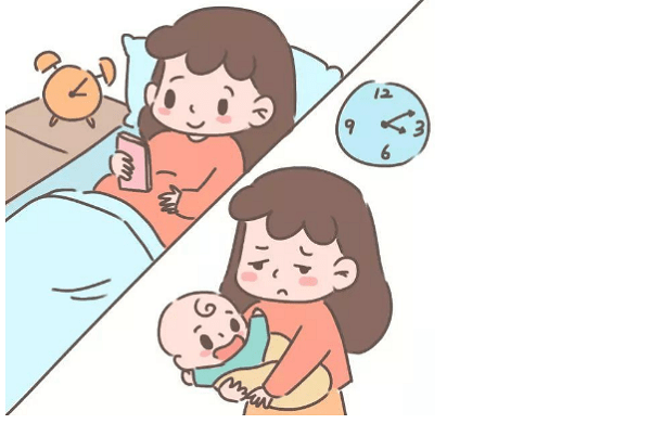 带娃睡眠不足的图片图片