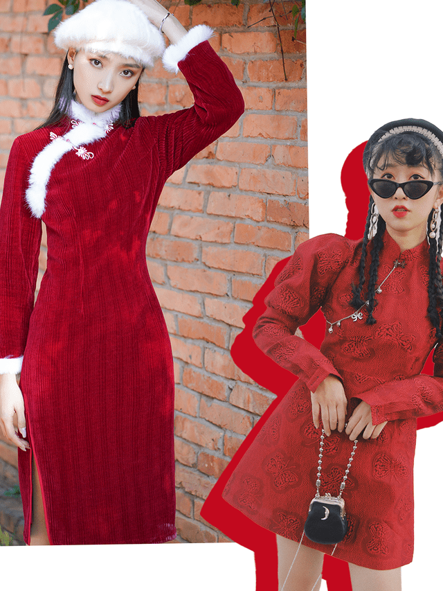 原创jennie红衣造型重出江湖看得我都想来件新年红色裙装