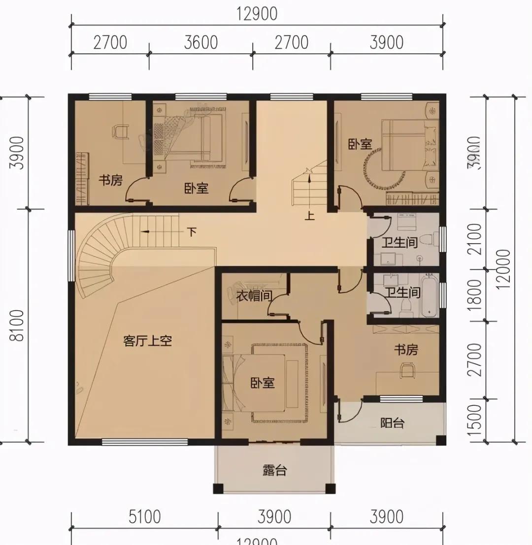农村别墅基本信息八71 占地尺寸:11.8x11.