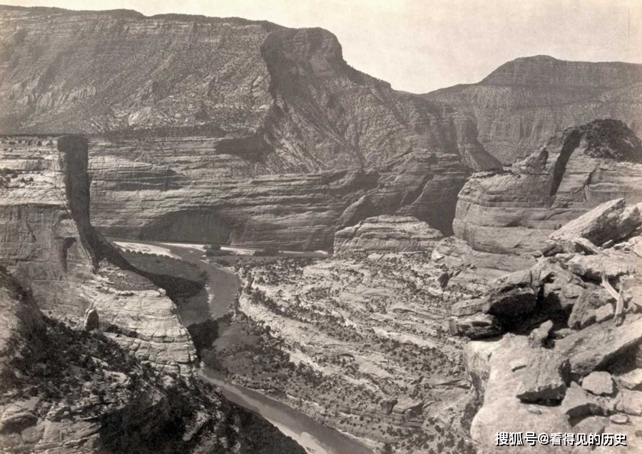 老照片 十九世纪的美国西部 那壮美的景色