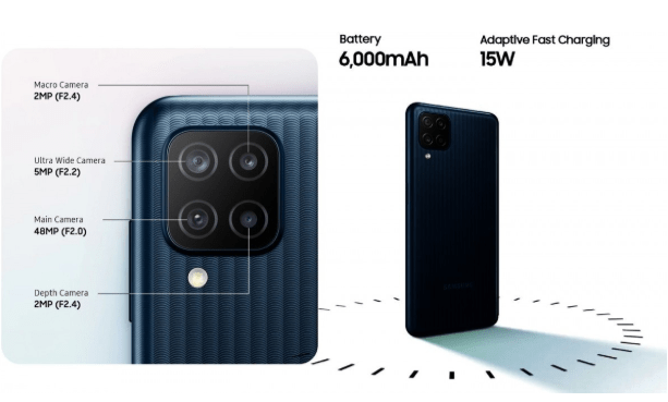 方面|三星推出Galaxy M12：采用6000mAh大电池+后置四摄
