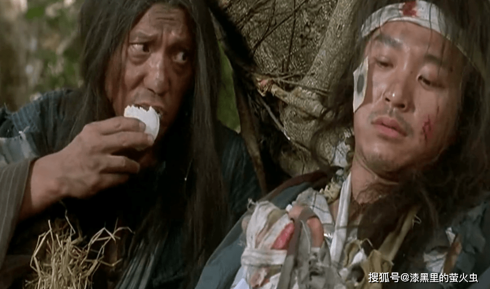 周星驰两次接受乞丐传功第一次成了绝世高手第二次功力不够