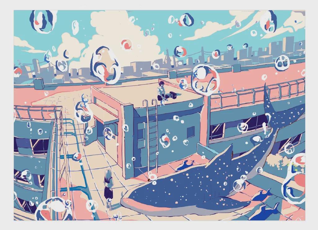 动漫美图日本画师いちご饴的插画作品