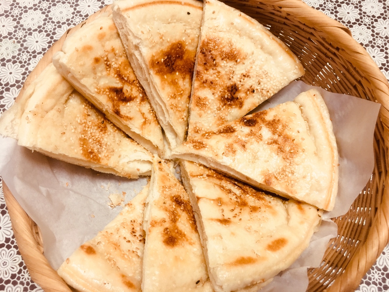 原创【千层发面饼】的做法 配方,外焦内软层次分明,好吃又不油腻