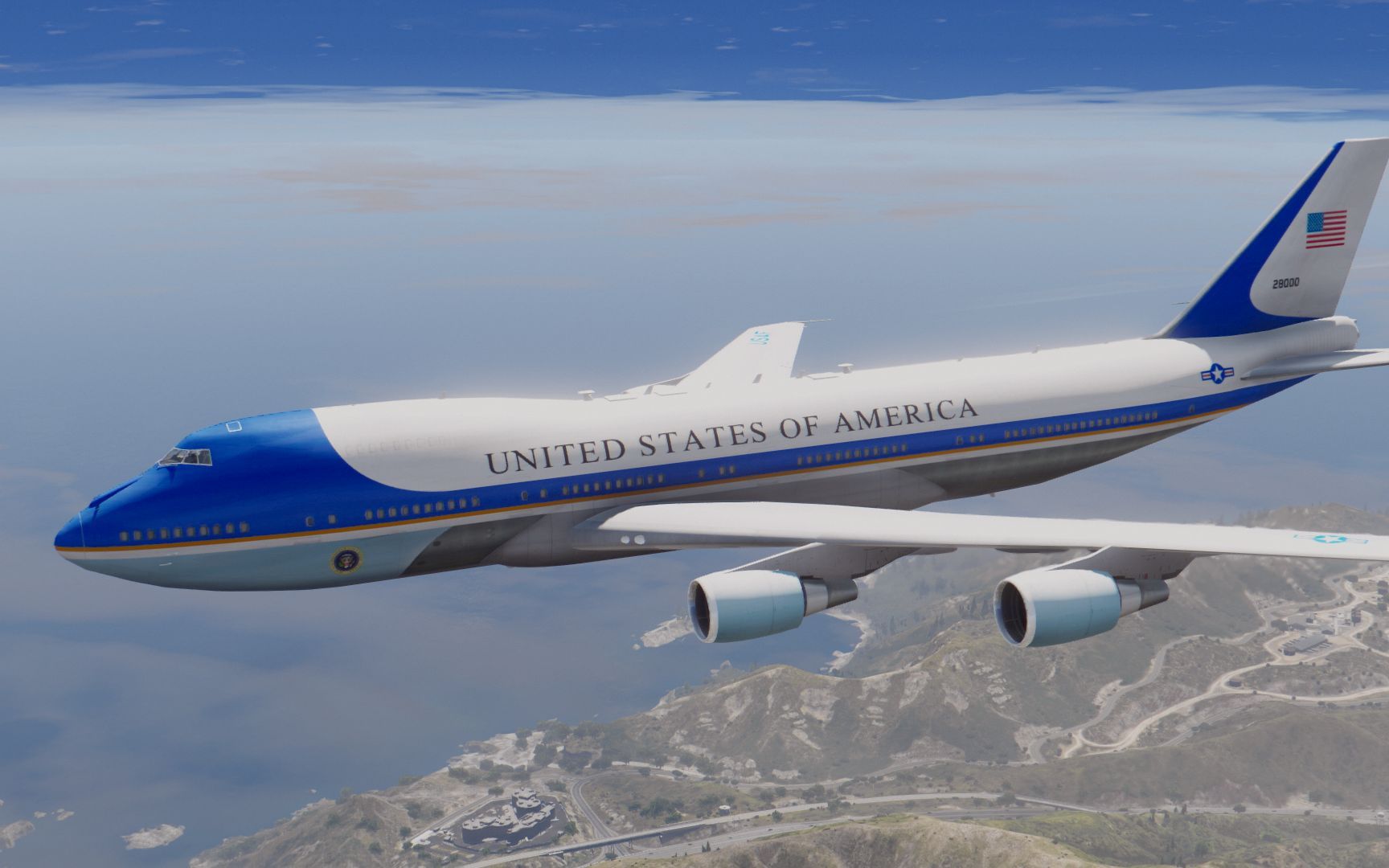 美国的军事实力可以说让人羡慕,就连美国总统乘坐的专机"空军一号"