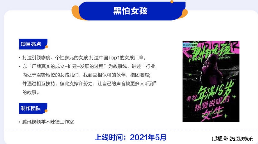 原创新说唱综艺黑怕女孩定档多位知名女rapper参加蜜妞却未到