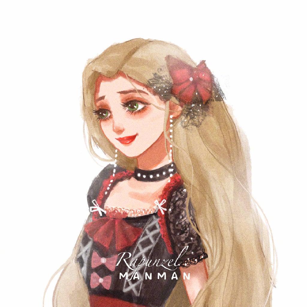 迪士尼公主穿上lolita艾莎