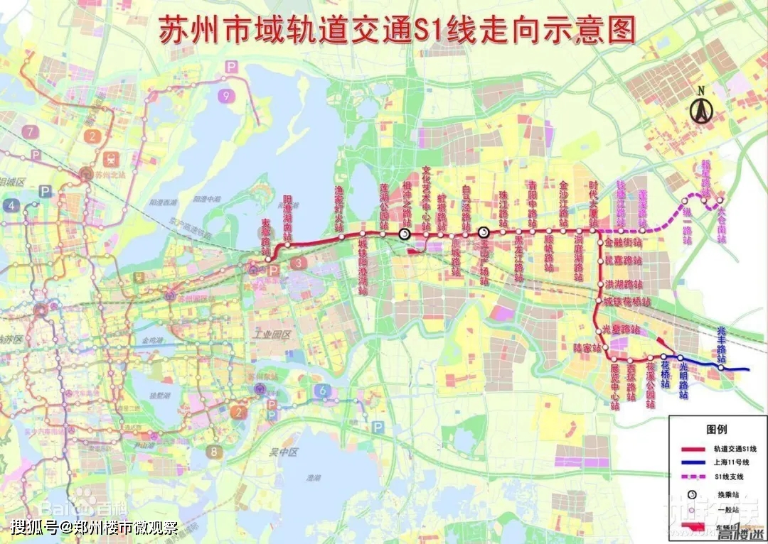 苏州s1号线线路图图片