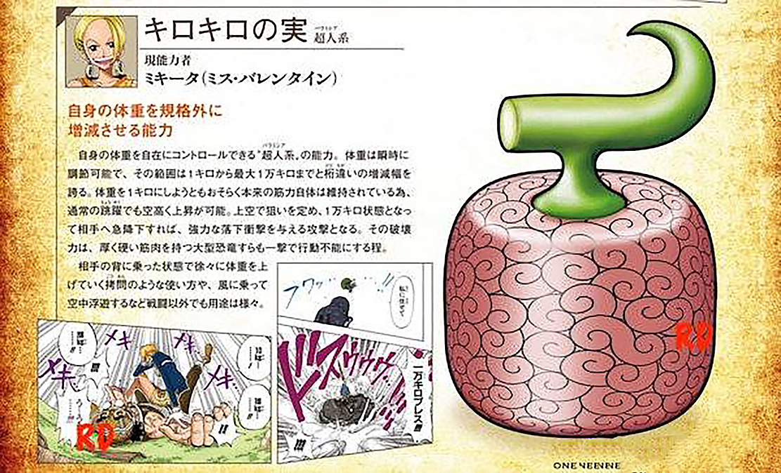 海贼王官方情报公斤果实的模样公布稳如千斤顶外形很奇特