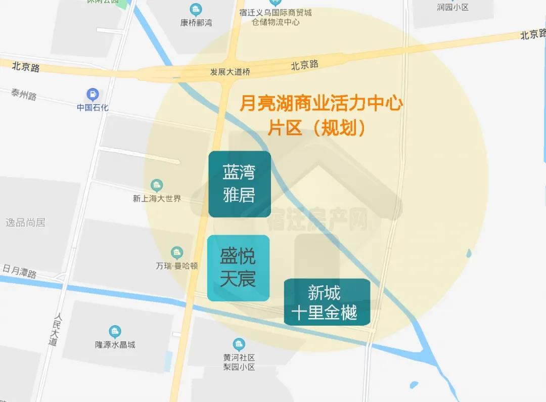 除了以上两盘,月亮湖片区还有盛悦天宸项目,还在审批中,上市时间待定.