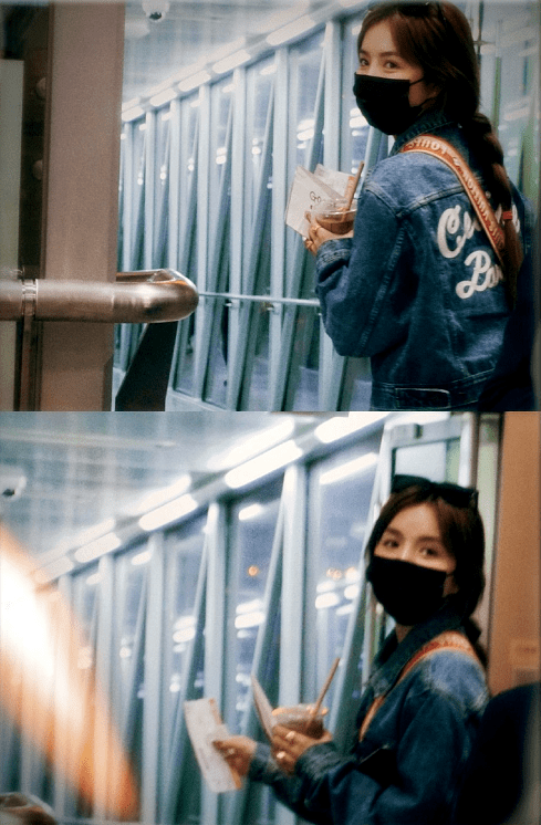 原创女明星安崎真会穿一身牛仔套装搭配短发个性洋气简洁又利落