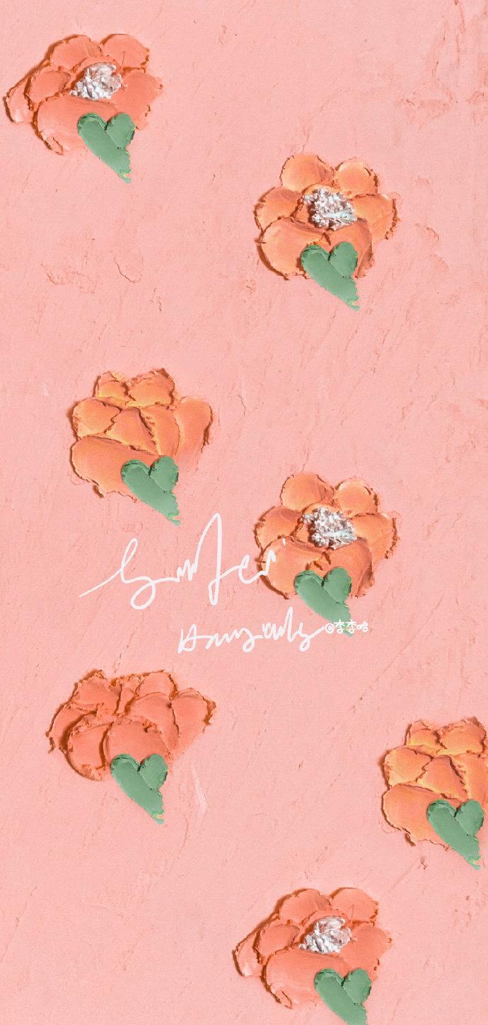 分享一波好看的粉色系的手机壁纸,快来收图吧!_ins