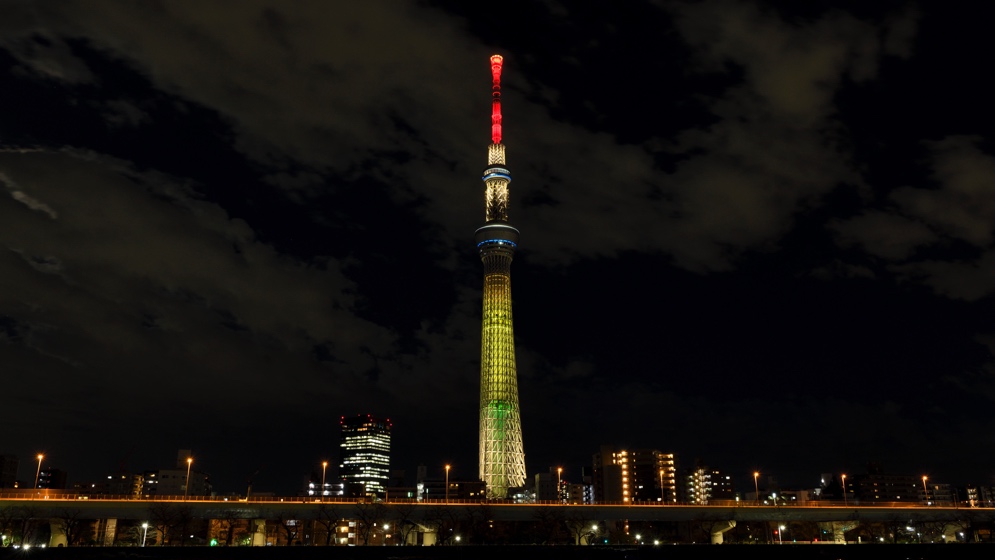 点亮希望东京晴空塔将举行 明花 特别亮灯