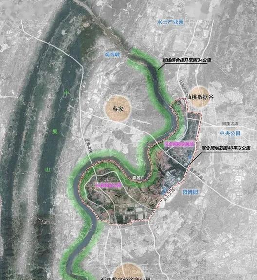 唯一一个全部位于嘉陵江沿岸的重庆大湾区,从磁器口到双碑沿江而上的