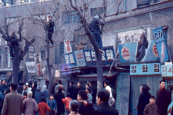 历史老照片1966年的韩国汉城今首尔