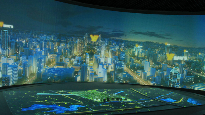 全息结合电子沙盘增加信息展示形式