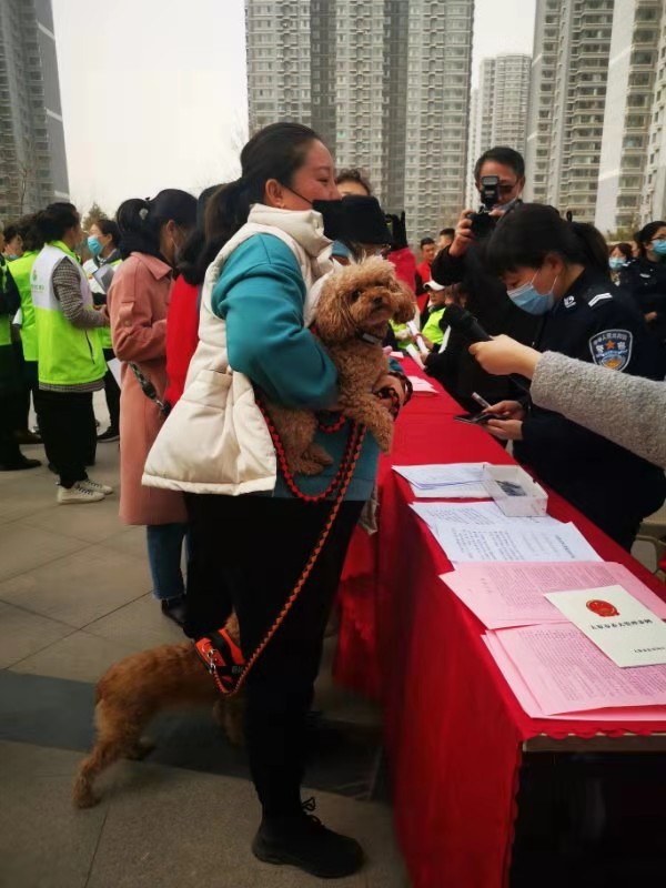 文明养犬从我做起太原市公安局举办文明养犬进社区宣传活动