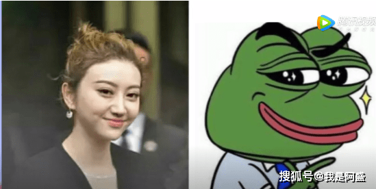 女明星里最贵气的"人间富贵花",4年前居然像青蛙?_景甜