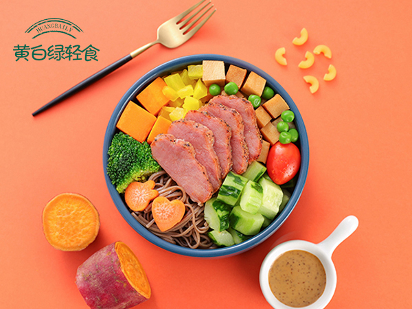 黄白绿轻食产品——特色荞麦面系列