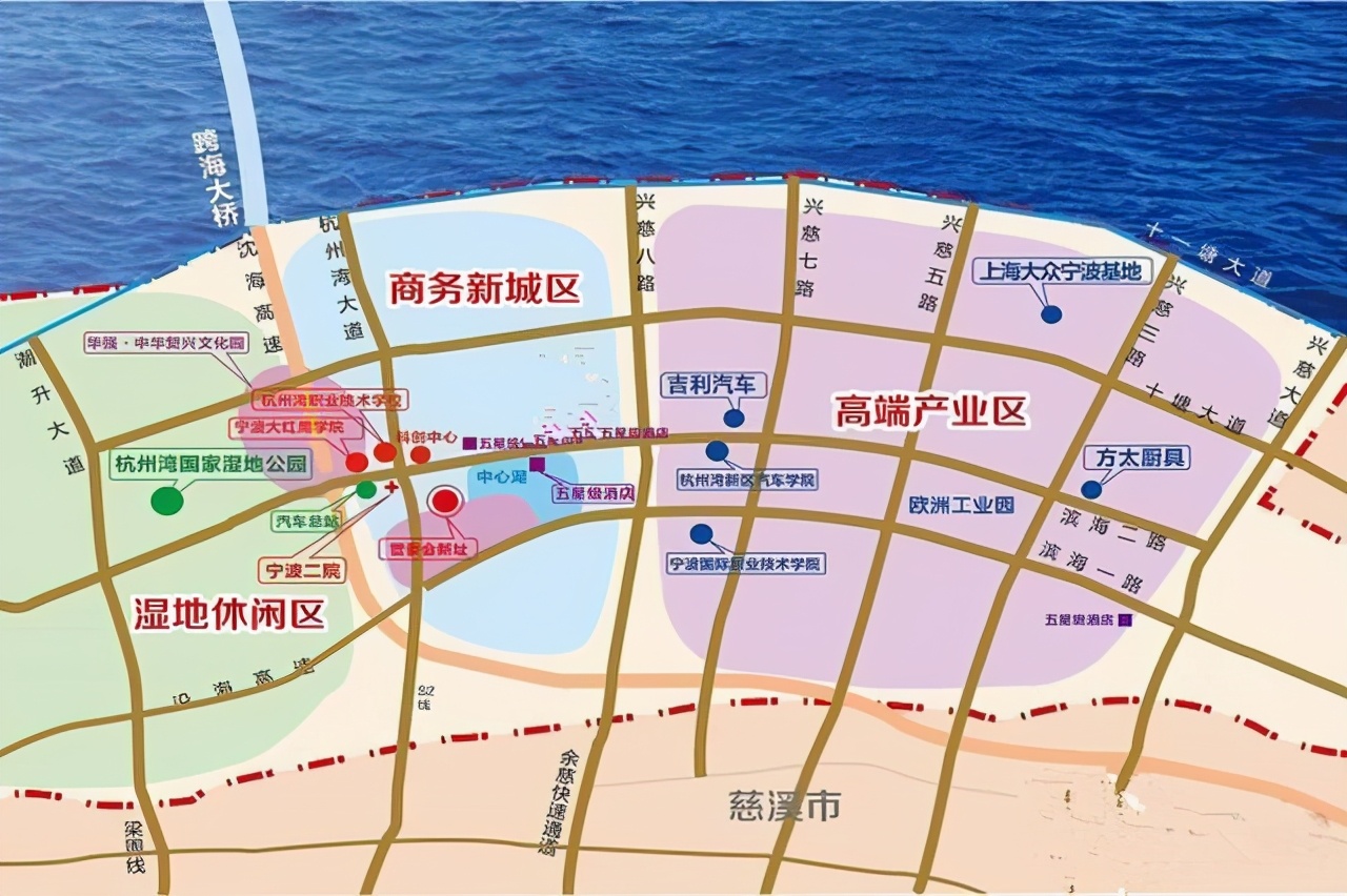 杭州湾新区南部新城,规划总面积为235平方公里,规划总人口约20万人