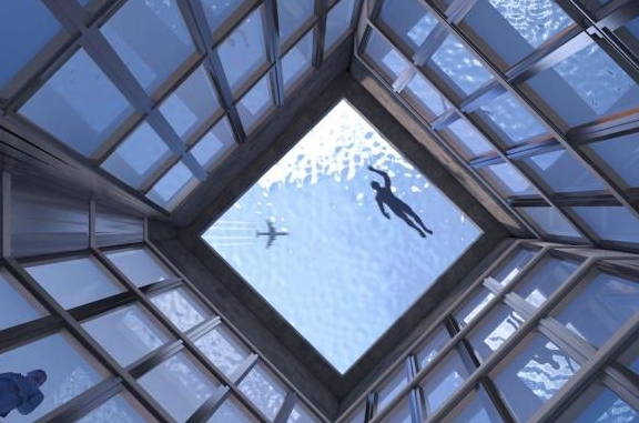 世界上最“危险”的泳池，在55层楼顶上，360度无边界