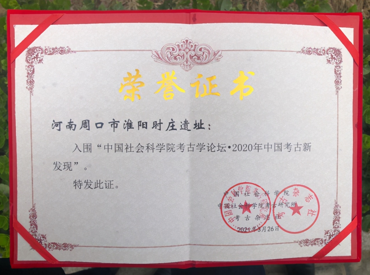 淮阳时庄遗址入围2020年中国考古新发现
