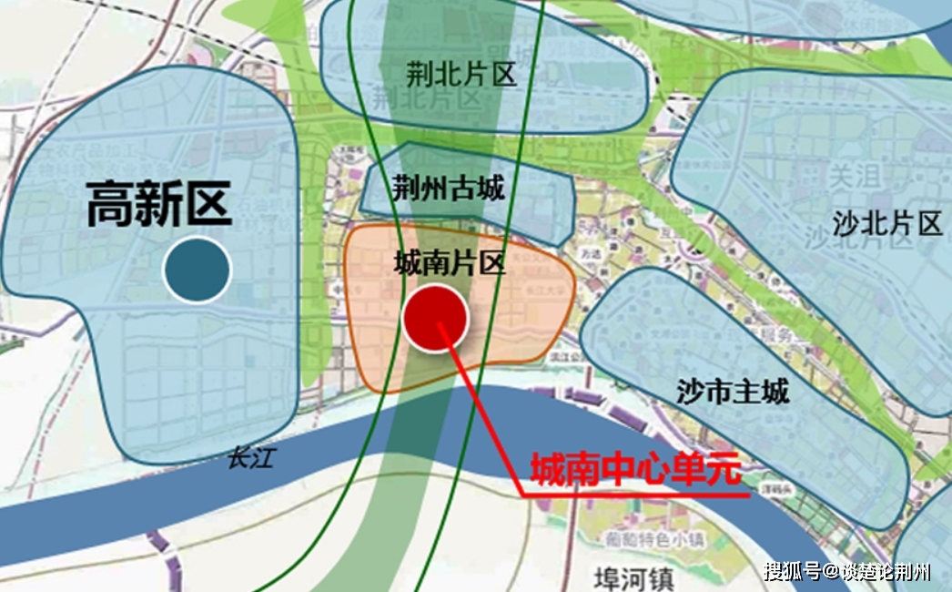 荆州城南将建郢都东路，虽然只有400多米，对中心单元很重要