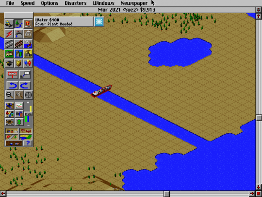 地图|玩家自制《微软飞行模拟》MOD 还原苏伊士运河堵塞